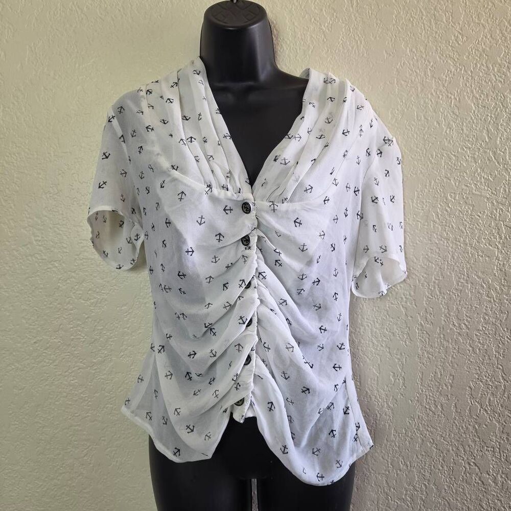 Collectif Greta Anchor Blouse